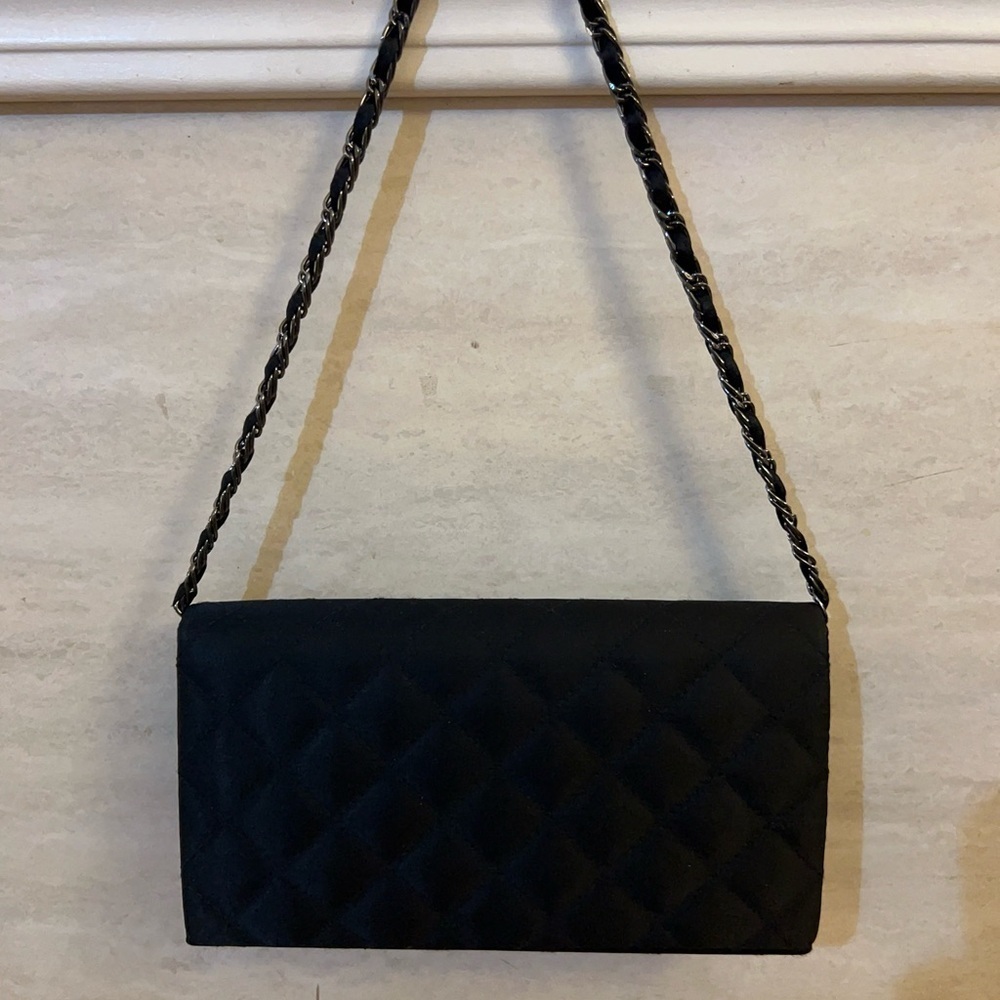 Kate Landry Chanel black quilted bag, Sophisticated Black Quilted Clutch